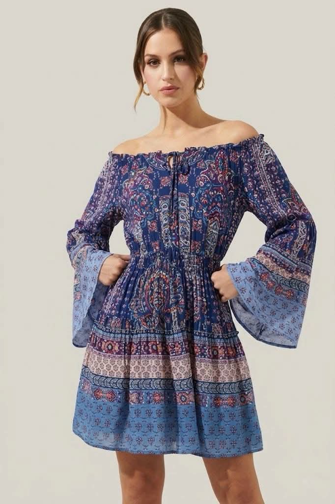 Vestido "Aura Azul"