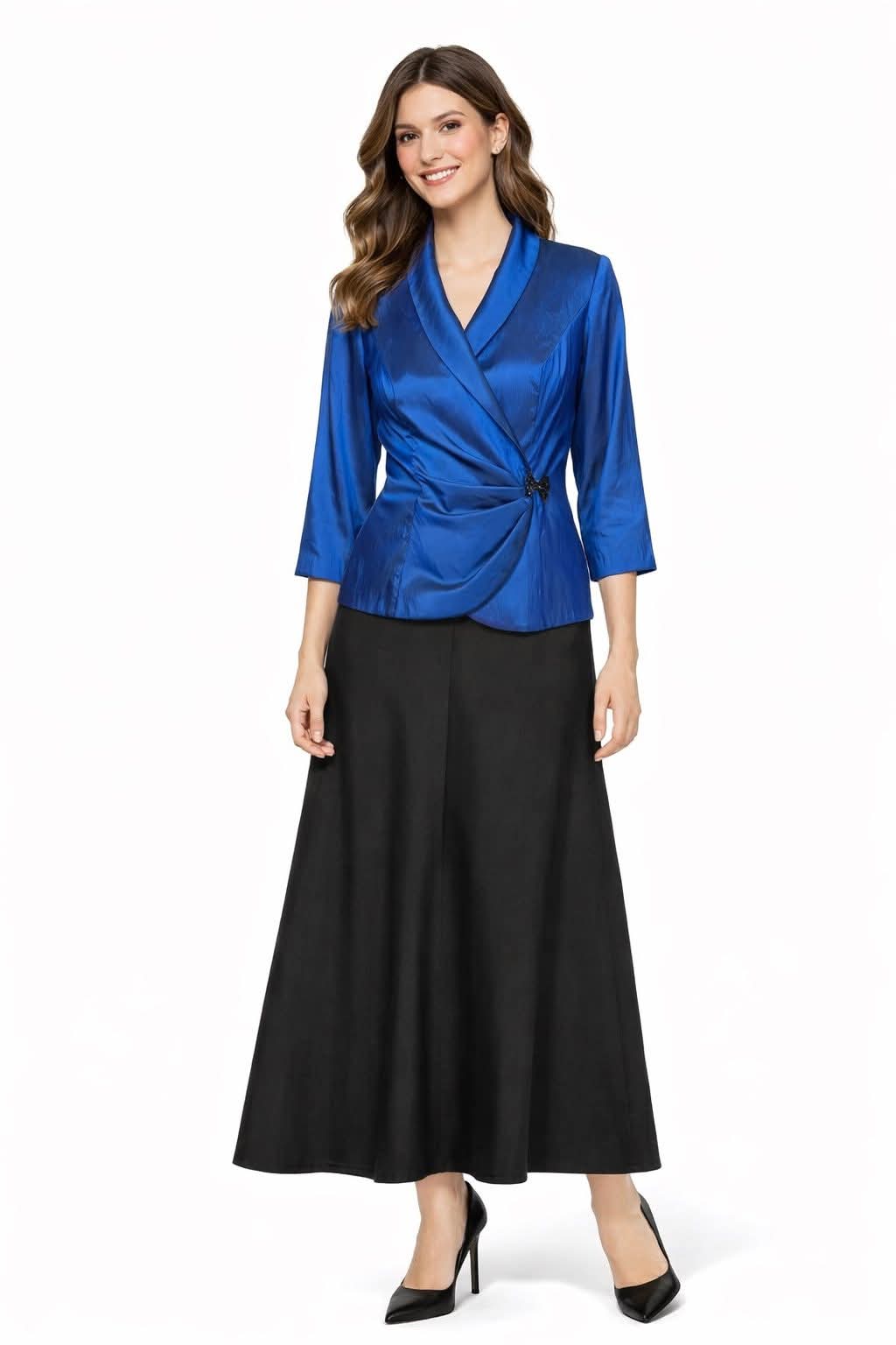 Blusa cocktail azul
